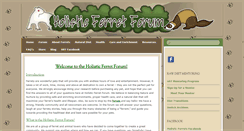 Desktop Screenshot of holisticferretforum.com